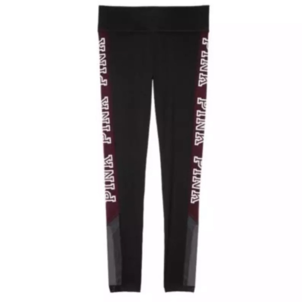 Pink Ultimate Maroon Mesh Leggings🍒